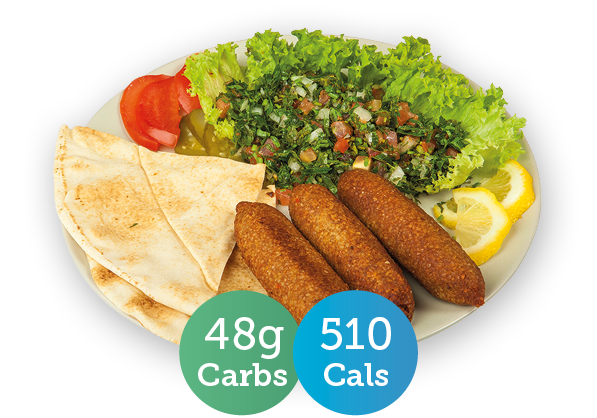 Kibbeh khubz salad