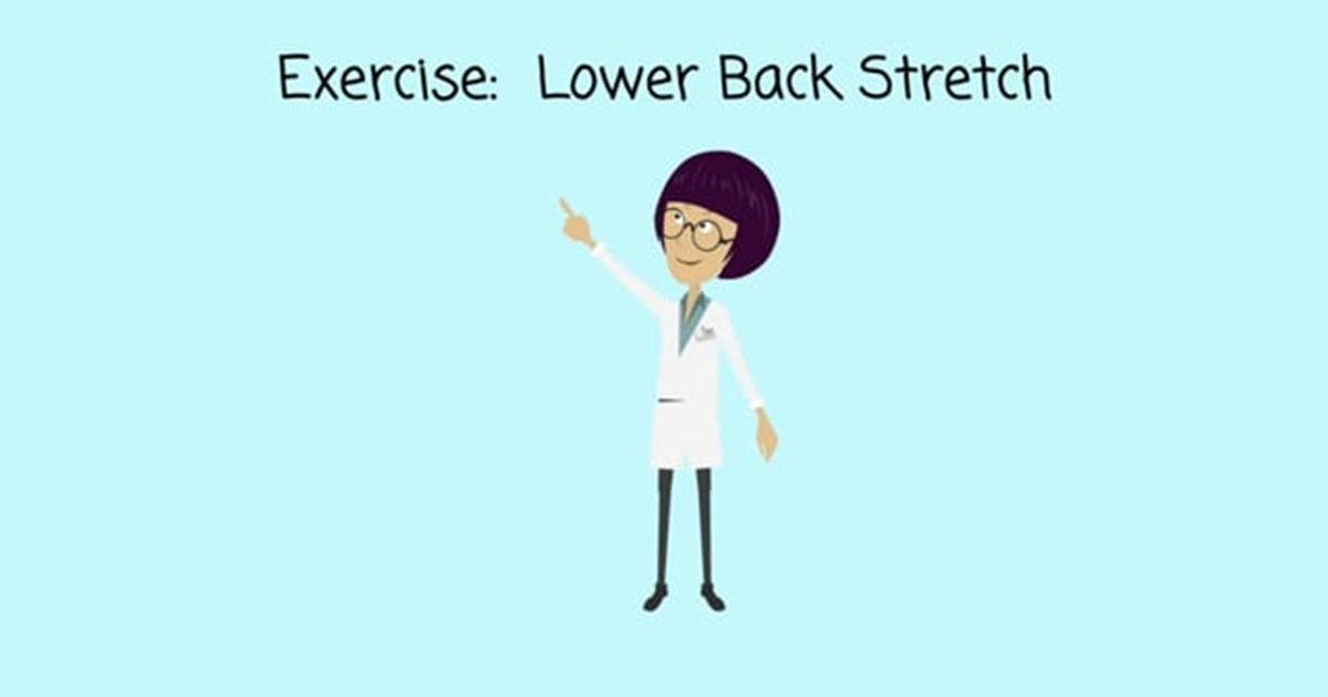 Lower back stretch