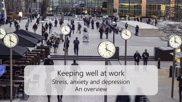 Stress, anxiety and depression – an overview