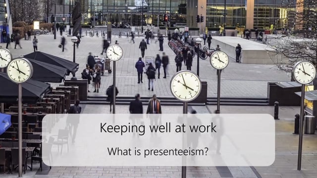 What is presenteeism?
