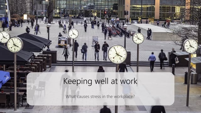  What causes stress in the workplace?