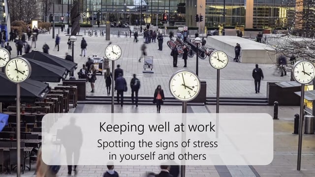 Spotting the signs of stress in yourself and others