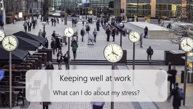 What can I do about my stress?