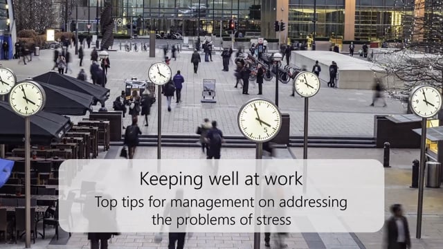 Top tips for managing stress in the workplace