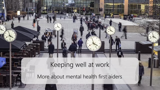 More about Mental Health First Aiders