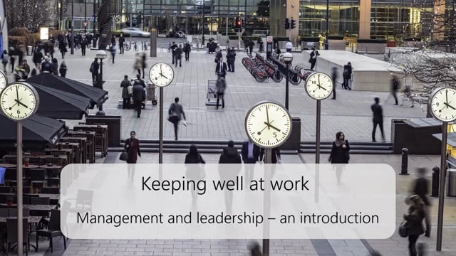 Management and Leadership – an introduction