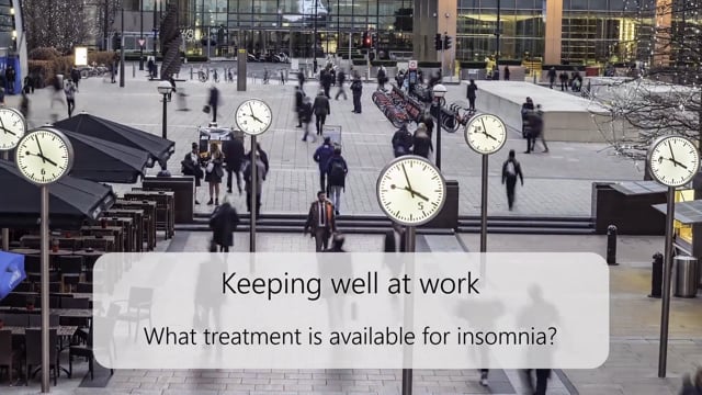 What treatment is available for insomnia?