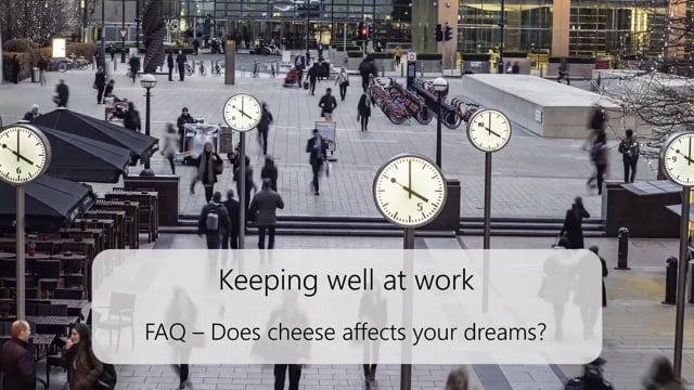 Can cheese affect my dreams?