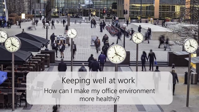 How can I make my office environment more healthy?