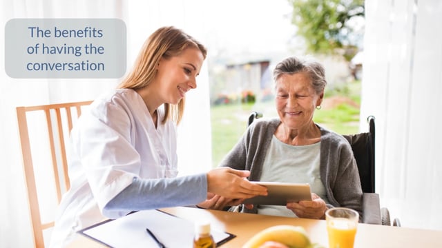 What are the benefits of having the conversation?